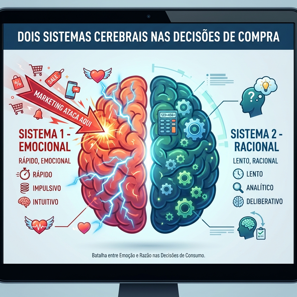 Cérebro Emoção vs Razão