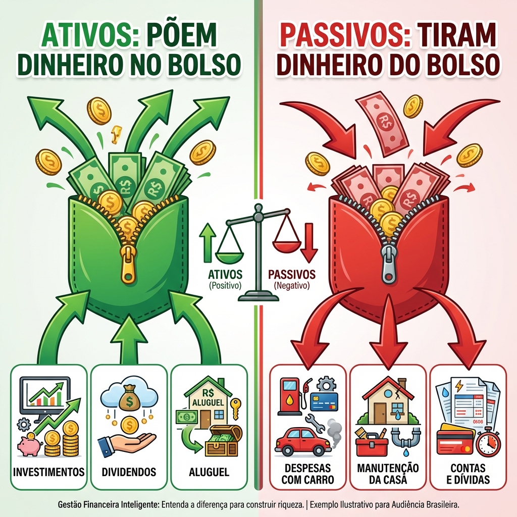 Conceito Ativos vs Passivos