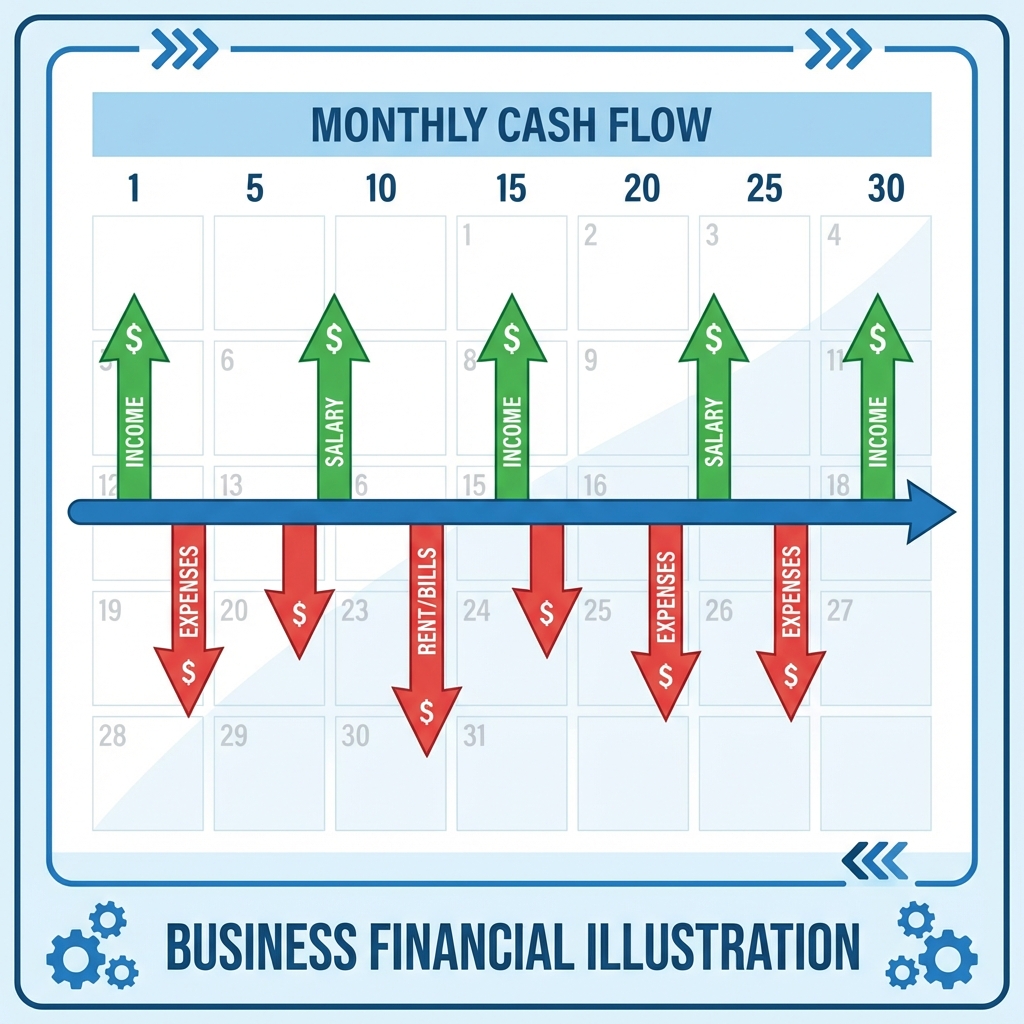Ilustração de Fluxo de Caixa
