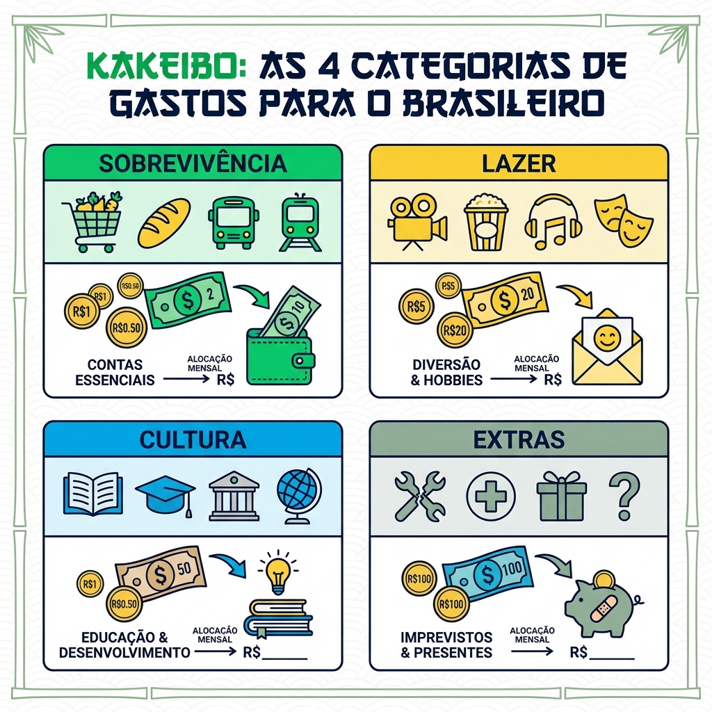 As 4 Categorias do Kakeibo