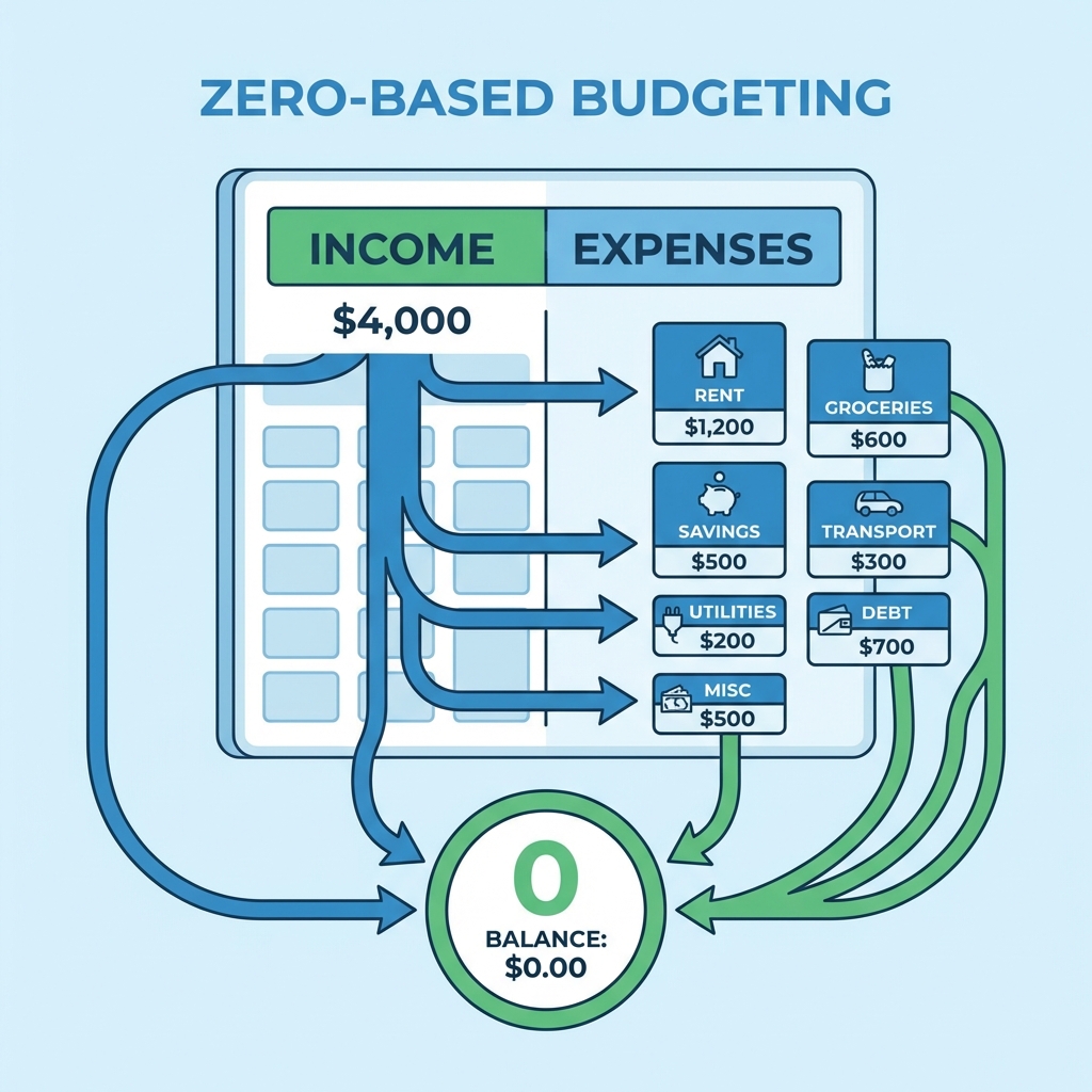 Ilustração do Orçamento Base Zero